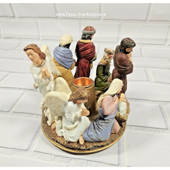 advent nativity candle holder - Picture 1 of 8